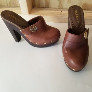 BCBGirls "Artic" Platform Slip on High Heel Clogs